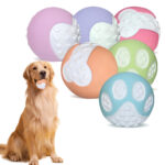 12 Uds. Pelota de juguete para perros no tóxica, pelota sólida de goma dura para limpieza de dientes, duradera para masticar y alto rebote, excelentes suministros de entrenamiento para juegos de mascotas - Imagem 4