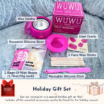 Kit de depilación 11 artículos WUWUVISTA Kit de cera para depilación con calentador de cera para derretir perlas de cera para rostro, brasileño, cuerpo completo, bikini, piel sensible, adecuado para tapones de especificación americana y europea - Imagem 9