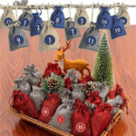 Calendario de Adviento DIY para rellenar - 24 bolsas de regalo - Kit completo de manualidades - Imagem 10