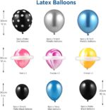 55 globos metálicos de color azul, globos de aluminio con forma de cohete y astronauta, feliz cumpleaños - Imagem 6