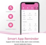 Pastillero Femometer 7 Días Pastillero Con Cuero PU 7 Días 3 Compartimentos - Imagem 3