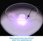 Halloween Navidad atmósfera iluminación decoración suministros 12LED aleación de plata - sensor de puerta - atomizador de pecera - 16 mm enchufe británico atomizador humidificador - cubierta de bloqueo de agua detector de humo fuente estanque - Imagem 6