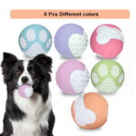 12 Uds. Pelota de juguete para perros no tóxica, pelota sólida de goma dura para limpieza de dientes, duradera para masticar y alto rebote, excelentes suministros de entrenamiento para juegos de mascotas - Imagem 9
