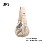 Cómoda bolsa de algodón para perros, bolso de hombro tipo bandolera para viajes al aire libre, bolsa portátil para gatos y cachorros, suministros de transporte para mascotas - Imagem 8